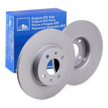 Load image into Gallery viewer, ATE 24.0112-0127.1 Brake Disc Rotor – Solid, Coated | 257.5 mm, 12 mm Thick, 4-Hole | Replacement ATE Brake Disc
