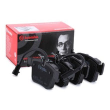 Load image into Gallery viewer, Brembo P 23 180 (P23180, P-23-180) Brake Pad Set with Anti-Squeak Plate for Teves Calipers - Alfa Romeo Giulia &amp; Stelvio, Maserati Ghibli, Levante &amp; Quattroporte - OE Quality Front/Rear Axle Set
