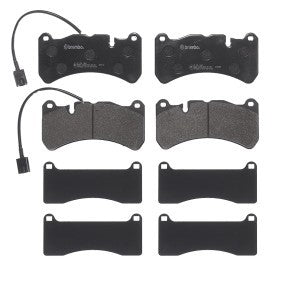 Brembo P 23 186 Brake Pad Set with Anti-Squeak Plate (P23 186 / P-23-186) | For Alfa Romeo Giulia Quadrifoglio 2.9 (952) & Stelvio Quadrifoglio 2.9 Q4 (949) with Brembo Calipers | Genuine Brembo Performance Pads