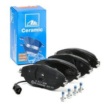 Load image into Gallery viewer, ATE Ceramic Brake Pad Set 13.0470-2764.2 (13047027642) - Low Dust, Quiet - With Wear Sensor &amp; Caliper Screws - Fits Lucas/TRW Calipers - OEM Quality
