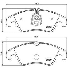 Load image into Gallery viewer, Brembo P 85 098 (P-85-098) Audi Brake Pad Set with Caliper Screws - Fits A4 A5 A6 A7 Q5 S4 S5 SQ5 (Lucas/TRW Calipers) | Genuine OE Quality
