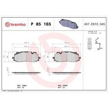 Load image into Gallery viewer, Genuine Brembo P 85 165 Brake Pad Set (P-
