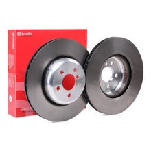 Load image into Gallery viewer, Brembo Two-Piece Brake Disc 09.D096.13 - High Carbon, Internally Vented, Coated, 345x24mm, 5-Hole, Includes Bolts/Screws

