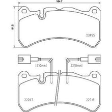 Load image into Gallery viewer, Brembo P 23 186 Brake Pad Set with Anti-Squeak Plate (P23 186 / P-23-186) | For Alfa Romeo Giulia Quadrifoglio 2.9 (952) &amp; Stelvio Quadrifoglio 2.9 Q4 (949) with Brembo Calipers | Genuine Brembo Performance Pads
