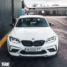 Load image into Gallery viewer, BMW M2 Competition F87 (2018-2021) CS Style Front Splitter / Front Lip Spoiler - TRE Pre-preg Carbon Fibre, 2x2 Twill, OEM Fit
