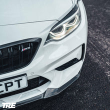 Load image into Gallery viewer, BMW M2 Competition F87 (2018-2021) CS Style Front Splitter / Front Lip Spoiler - TRE Pre-preg Carbon Fibre, 2x2 Twill, OEM Fit
