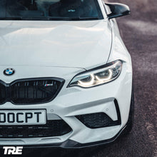 Load image into Gallery viewer, BMW M2 Competition F87 (2018-2021) CS Style Front Splitter / Front Lip Spoiler - TRE Pre-preg Carbon Fibre, 2x2 Twill, OEM Fit

