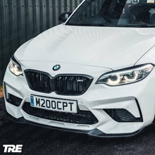 Load image into Gallery viewer, BMW M2 Competition F87 (2018-2021) CS Style Front Splitter / Front Lip Spoiler - TRE Pre-preg Carbon Fibre, 2x2 Twill, OEM Fit
