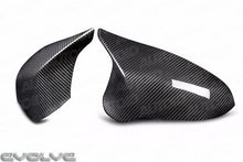 Load image into Gallery viewer, TRE Pre-Preg Dry Carbon Fibre Wing Mirror Covers (2x2 Twill) | OEM Replacement Mirror Caps for BMW M2 Competition F87 2018-2021, M3 F80 2014-2019, M4 F82/F83 2015-2020
