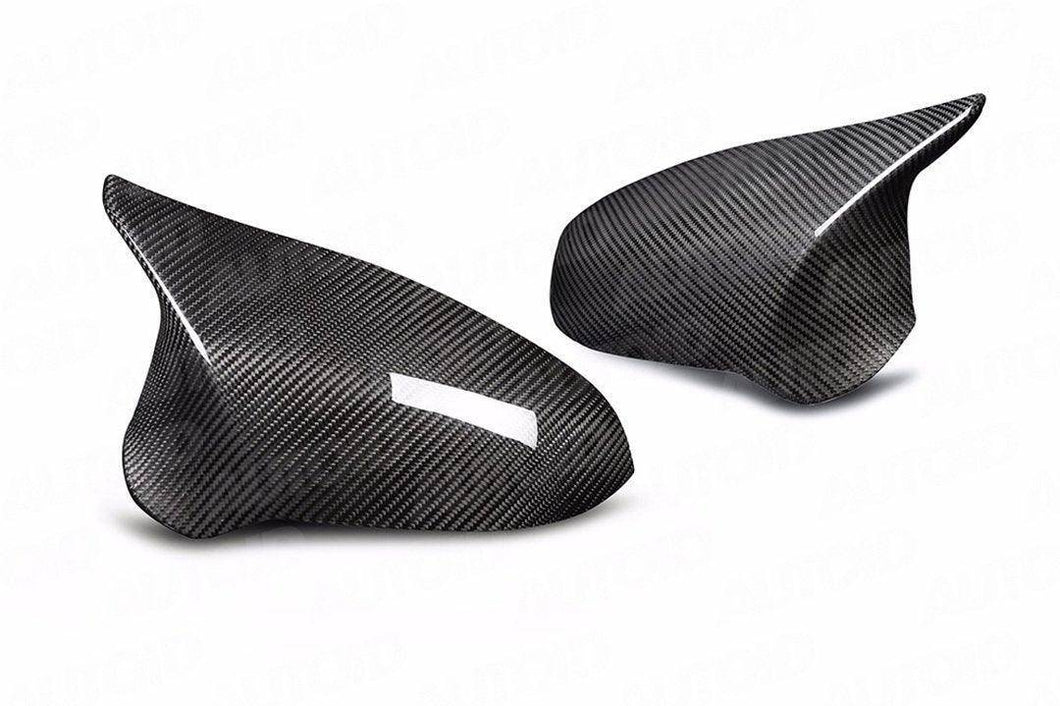 BMW M2 Competition F87 2018-2021, M3 F80 2014-2019, M4 F82 F83 2015-2020 Pre-Preg Dry Carbon Fibre Wing Mirror Covers 2x2 Twill - Full Replacement Caps by TRE