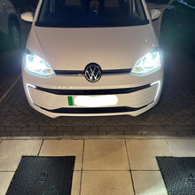 Load image into Gallery viewer, VW Up! Dip &amp; Main Beam #Enhanced H4 LED Headlight Bulb Kit – 6000K with DIY Tint Film | 12,000 Lumens (472 | P43t)
