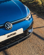 Load image into Gallery viewer, VW Volkswagen Golf R Mk8 (Mk8R) 2020+ ID-01 Carbon Fibre Front Splitter - CFRP 2x2 Twill Front Lip Spoiler
