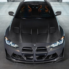 Load image into Gallery viewer, Vorsteiner GTS-V Aero Vented Carbon Fibre Hood/Bonnet for BMW G80 M3 &amp; G82 M4 (G8X) – Lightweight Pre-Preg, OEM Fit
