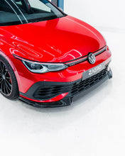 Load image into Gallery viewer, VW Golf GTI Clubsport Mk8 EVO-1 Gloss Black Front Splitter by ZAERO (2020+)
