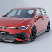 Load image into Gallery viewer, VW Golf GTI Clubsport Mk8 EVO-1 Gloss Black Front Splitter by ZAERO (2020+)
