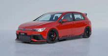 Load image into Gallery viewer, ZAERO Design EVO-1 Gloss Black ABS 3-Piece Front Splitter / Lip Spoiler for Volkswagen Golf GTI Clubsport Mk8 (2020+)
