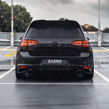 Load image into Gallery viewer, ZAERO Design EVO-1 Gloss Black Rear Diffuser for Volkswagen Golf GTI Mk7 (2013-2017) - ABS Rear Bumper Valance
