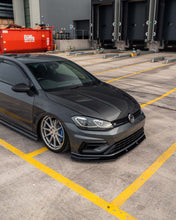 Load image into Gallery viewer, Volkswagen Golf R Mk7.5 Facelift 2017-2020 ZAERO Design EVO-1 Gloss Black Front Splitter - ABS Front Lip Spoiler - TÜV Certified
