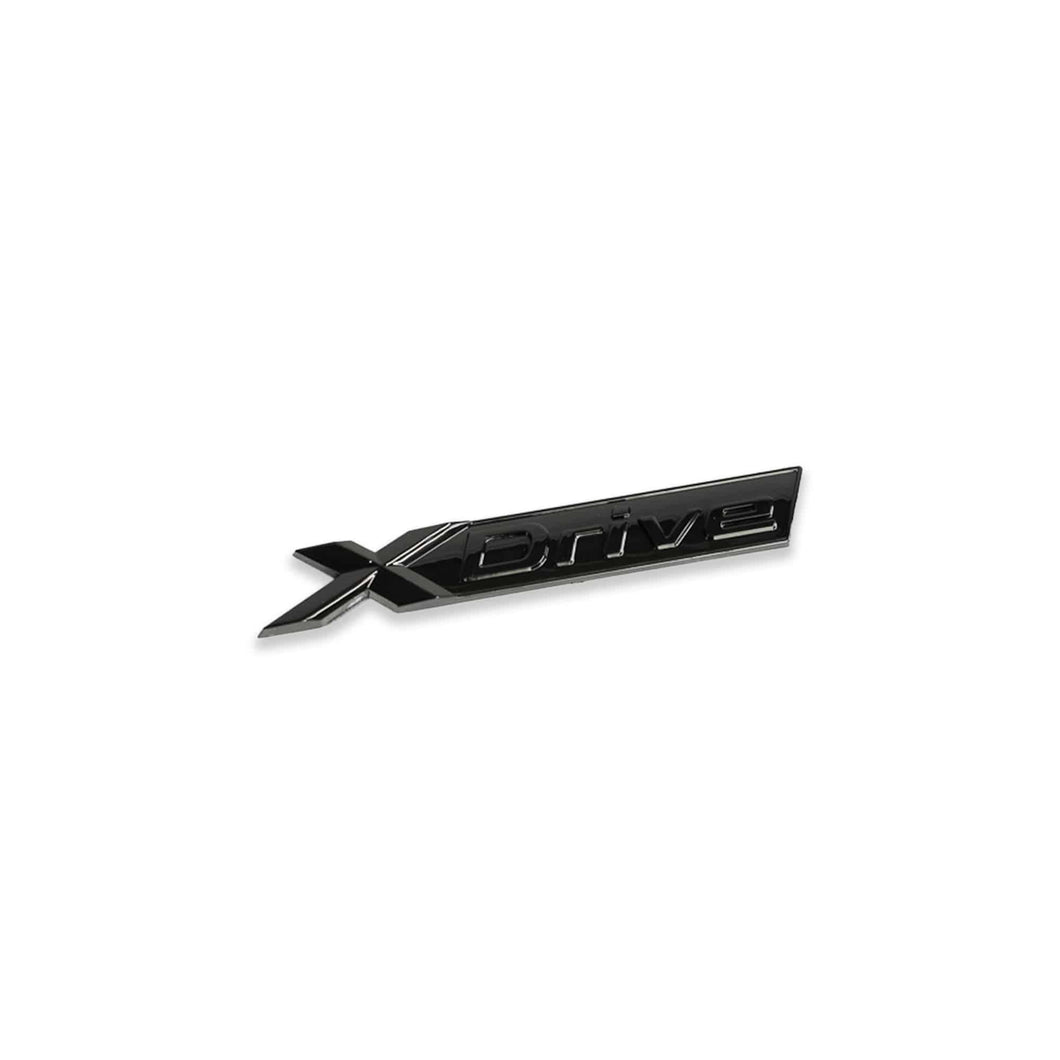 Gloss Black BMW X4 Emblem Set – X4 + XDrive30i Rear Trunk Badge, Stick-On Style