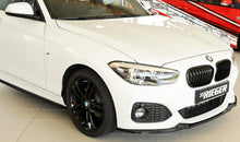 Load image into Gallery viewer, Rieger BMW 1 Series F20 F21 LCI Front Splitter / Front Lip Spoiler (2015+) Fits M135i &amp; M140i - Gloss Black or Unfinished Black
