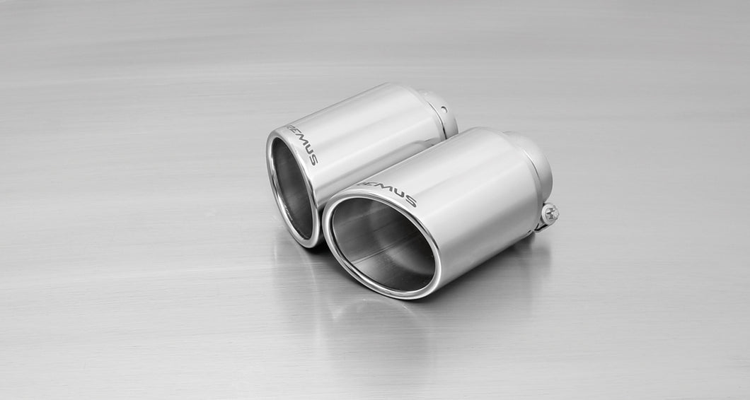 Remus Rear Silencer Left/Right with 2 tail pipes Ø 102 mm B8 Saloon 118 KW CABB 2008+ For Audi A4 1.8 TFSI