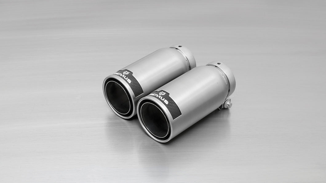 Remus Rear Silencer Left With 2 Tail Pipes 84 mm 132 kW For Audi A3 1.8 TFSI Quattro