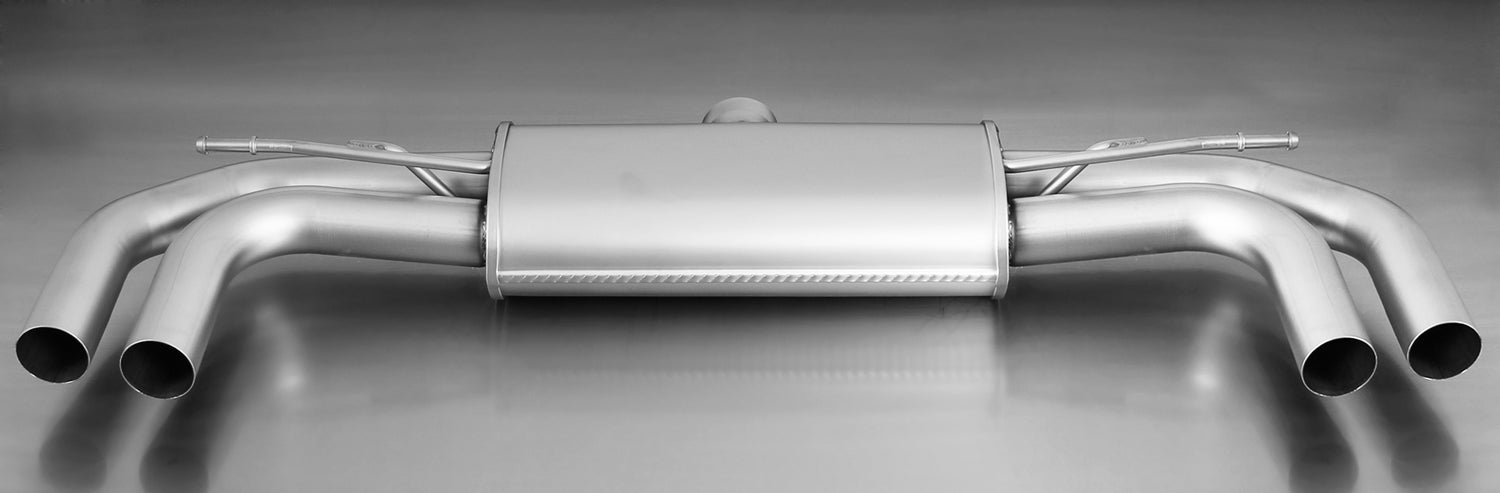 Remus Rear Silencer/Backbox Quad 84mm Tailpipes for Audi A3 1.6 TDI 8V