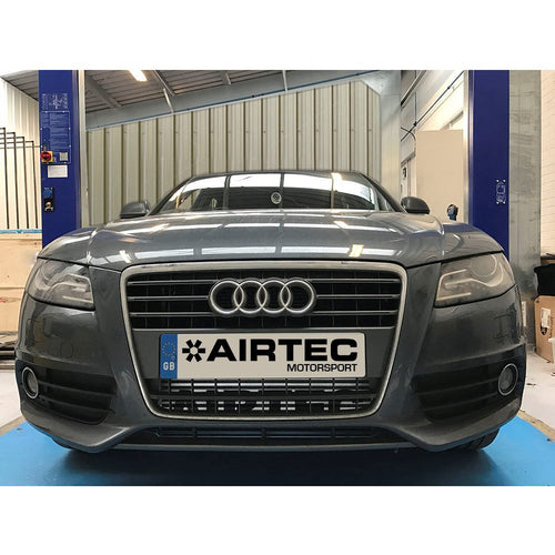 AIRTEC front mount intercooler kit for Audi A4/A5 2.7 & 3.0 TDI, this freer flowing front mount intercooler set up is a direct replacement