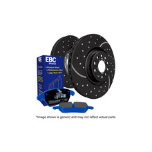 Load image into Gallery viewer, EBC Brakes PD14KR333 Bluestuff NDX Rear Brake Pad &amp; GD Series Slotted Dimpled Disc Kit for Subaru BRZ &amp; Toyota GT86 (2012–2021), 290mm | DP51758NDX + GD1939 | Fast Road &amp; Track Day
