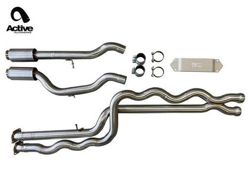 Active Autowerke Equal Length Mid Pipe Resonated - F87 LCI M2 Comp