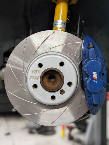 Front 340mm Grooved Performance M/VBT Brake Discs - M140i/M135i and F2x with Msport brakes