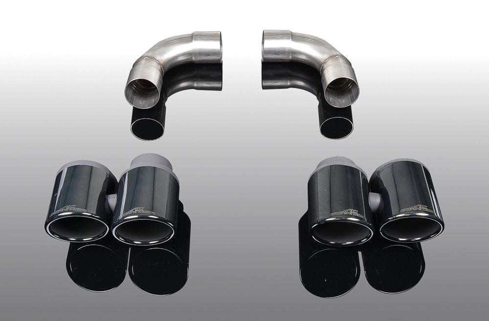 AC Schnitzer BMW G20 G21 Quad Tailpipe Set - Black (330d & M340d)