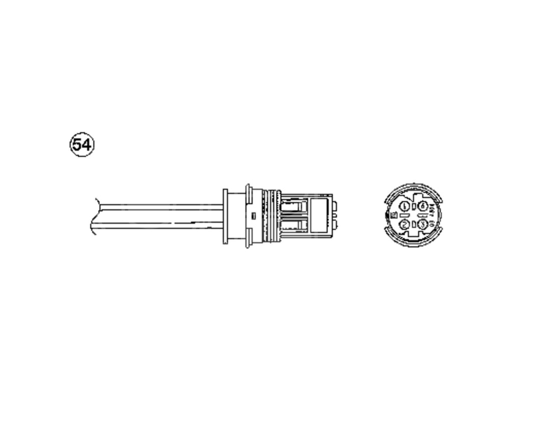NTK by NGK O2 Lambda Oxygen Sensor NGK 0486 (NTK OTA7H-5A1) for BMW E36 320i/323