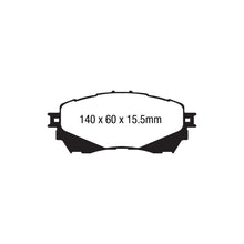 Load image into Gallery viewer, EBC PD08KF717 Yellowstuff 4000 Front Brake Pads &amp; USR Slotted Discs Kit for Mazda 6 (TRW Front Caliper, 320mm) - Performance Fast Road/Track, DP42170R + USR7781, 2018-On
