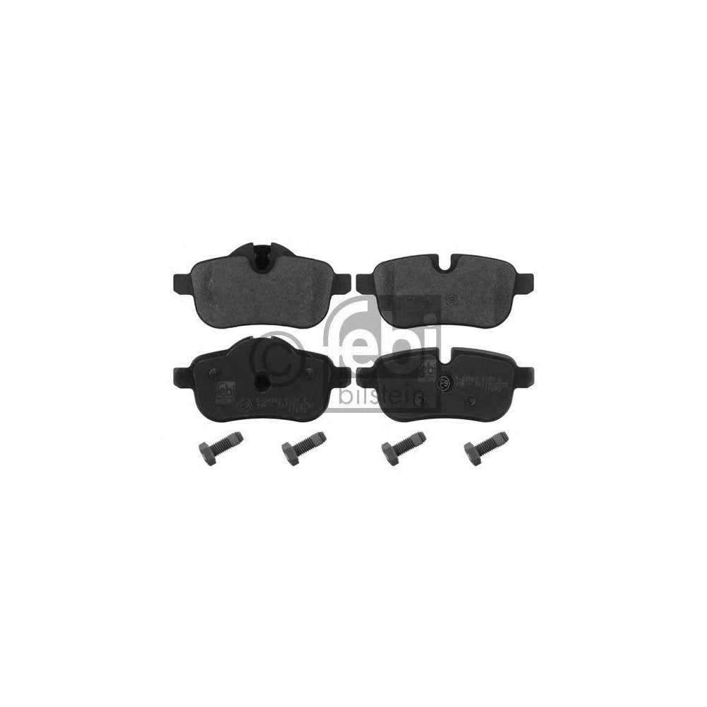 Febi Bilstein 24559 Brake Pad Set For Bmw Z4 Roadster (E89) Rear Axle, Prepared For Wear Indicator, With Bolts/Screws