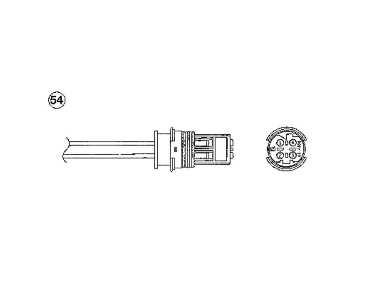 NTK Lambda / O2 Oxygen Sensor NGK 1975 (OTA7N-5D2) - Fits BMW Z3 3.2 E