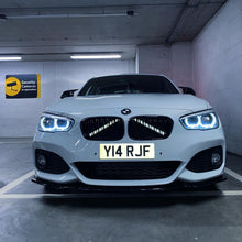 Load image into Gallery viewer, White Luminescent V bar sticker overlay vinyl for your BMW
