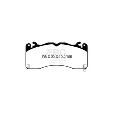 Load image into Gallery viewer, EBC DP33040C Redstuff Ceramic Front Brake Pads for Ford Mustang GT 5.0 &amp; Mach 1 (2015-on S550) - Low Dust Performance Upgrade
