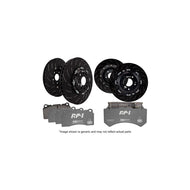 EBC Racing RP-1 Track Brake Kit P2DK063RP1 for BMW M3/M4 G8X (G80 G82 G83) – Front & Rear 2-Piece Floating Grooved Discs + RP-1 Race Pads
