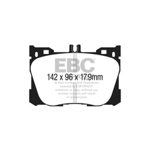 Load image into Gallery viewer, EBC Brakes Bluestuff NDX DP53070NDX Front Brake Pads for Mercedes C-Class W205/S205/C205/A205, E-Class W213/S213, CLS C257, GLC X253/C253, EQC - ATE/TRW Calipers - Fits AMG C43/E43/GLC43 - Road &amp; Track
