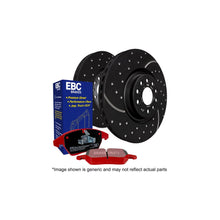 Load image into Gallery viewer, EBC Brakes PD12KF252 Redstuff Front Pads + GD Grooved &amp; Dimpled 325mm Discs Front Brake Kit for Subaru Impreza WRX STI 2005-2017 (Brembo Front Calipers) DP31210C GD1344
