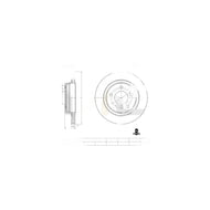 Bosch 0 986 AB6 567 Brake Disc for BMW 3 Series - Internally Vented, Painted Anti-Corrosion, 293.8 mm x 19 mm, 5-Hole | OE Quality | 0986AB6567