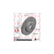 Zimmermann Formula F Coat Z Brake Disc 150.3491.32 for BMW Z4 Roadster (E89) Front – 348 mm, Internally Vented, Two-Piece, High-Carbon, Coated