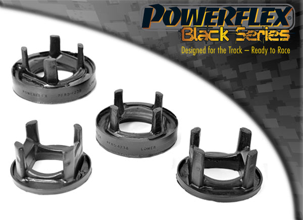 Powerflex Black Series Rear Subframe Rear Mount Bush Inserts (Pair) for BMW 1 Series E81 E82 E87 E88 & 3 Series E90 E91 E92 E93 E9x xDrive | 95A Polyurethane | PFR5-423BLK | OEM 33316768645