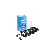ATE 13.0470-7201.2 Ceramic Brake Pad Set with Wear Sensor – Low Dust, Quiet, Direct-Fit Performance Street Pads