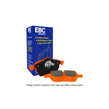 Load image into Gallery viewer, EBC Brakes DP9872 Orangestuff Front Brake Pads (Track/Race Only) for Honda Accord Type R, Civic EK9, Integra DC2, NSX &amp; Rover 600 – Fits Akebono, Girling &amp; TRW Calipers
