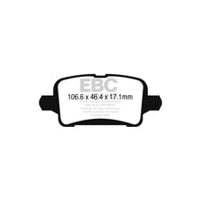 Load image into Gallery viewer, EBC PD13KR633 Yellowstuff Rear Brake Pads &amp; GD Grooved Dimpled Discs Kit 288mm for Vauxhall/Opel Astra K 2015-2021 (TRW Caliper) DP42268R + GD2000

