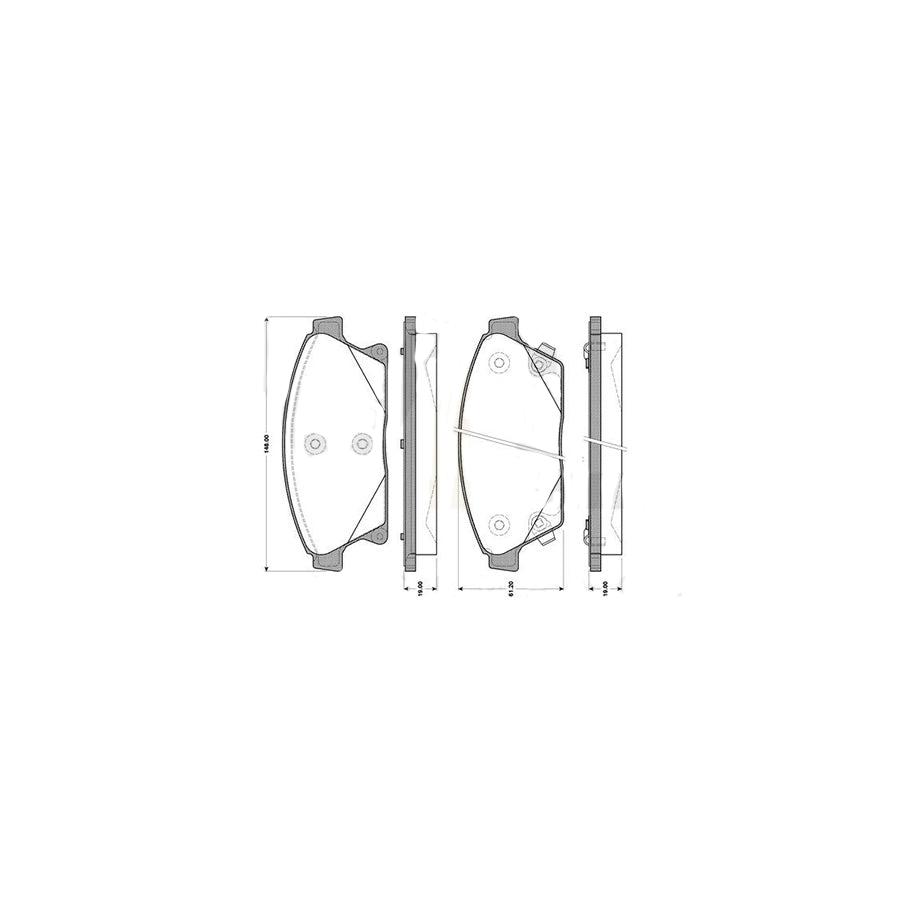 Bosch 0986TB3138 0 986 TB3 138 Disc Brake Pad Set for BMW 5 Series E60 E61 F10 F11 520d 520i 523i 525d 525i 528i 530i xDrive - Axle Set, Without Wear Sensor