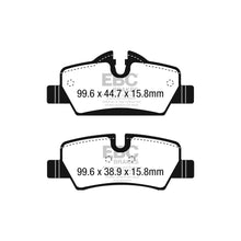 Load image into Gallery viewer, EBC PD13KR600 Mini F55 F56 F57 Rear Brake Kit - Yellowstuff 4000 Pads &amp; GD Slotted Dimpled Discs (TRW Caliper) Fits Cooper, Cooper S, JCW - DP42228R + GD2022
