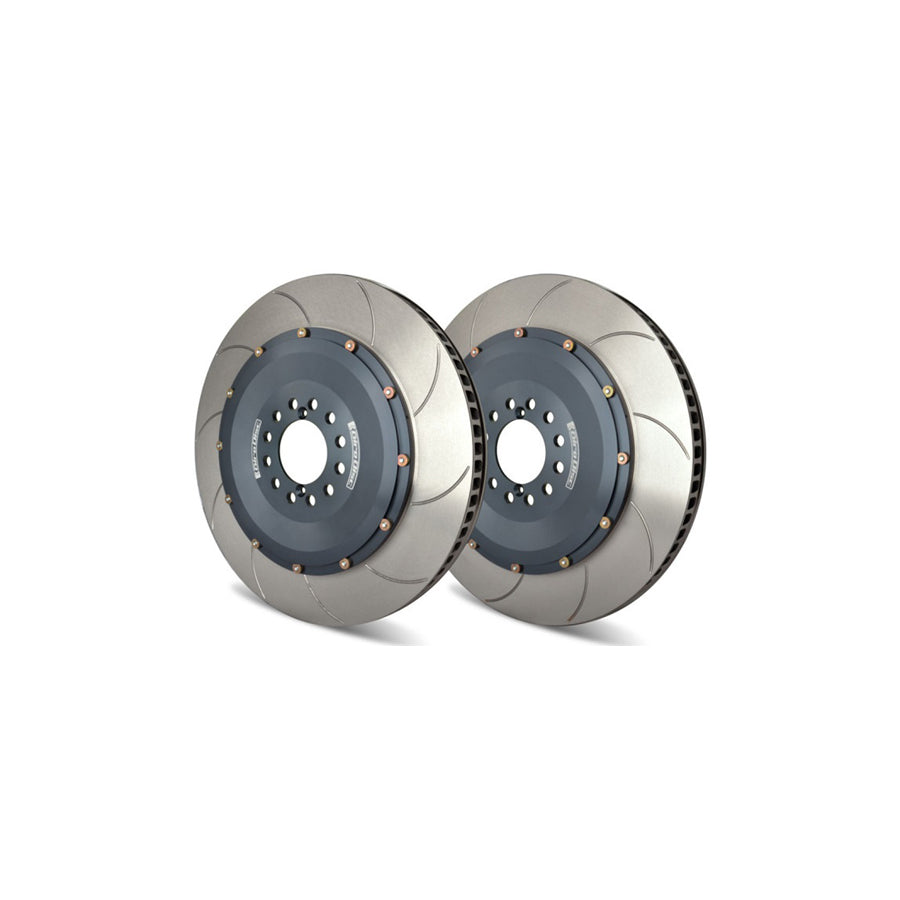 GiroDisc A1-229 Performance Front Brake Discs for Alpine A110/A110S (2017+) – 320mm 2-Piece Floating Curved Slotted Rotors – Brembo Compatible – Pair